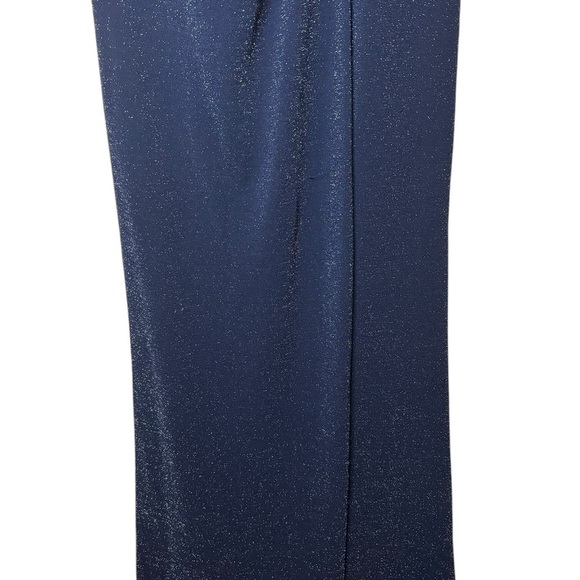 Adrianna Papell Metallic Off The Shoulder Evening Dress Size 10 - Picture 5 of 12